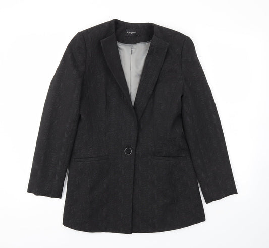 M&S Womens Black Jacket Blazer Size 8