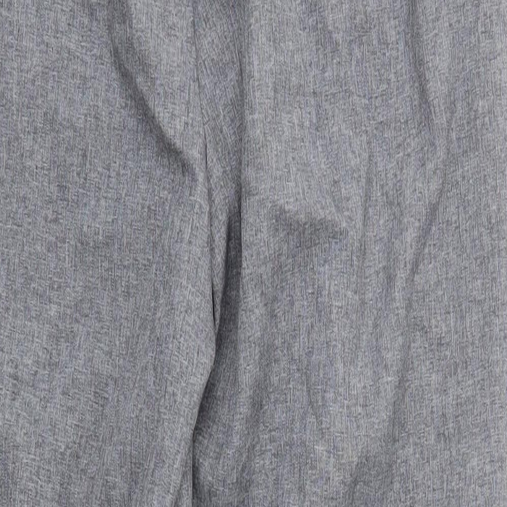 Bonmarché Womens Grey Trousers Size 12 L26 in - Stretch waistband