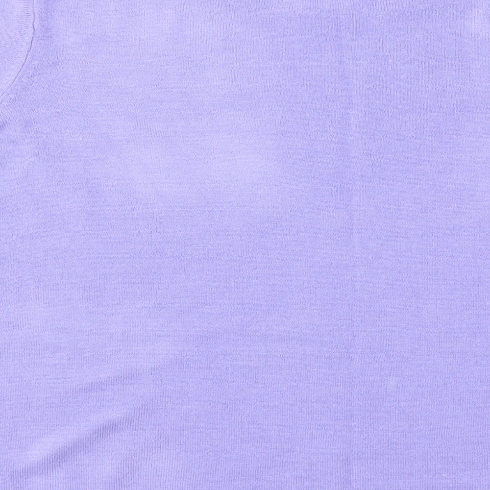 Womens UK Size M Classic Purple Pullover Jumper