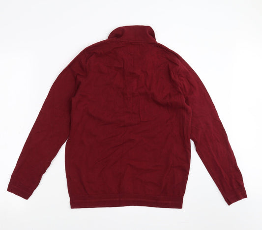 Mens UK Size M Burton Red Pullover Jumper