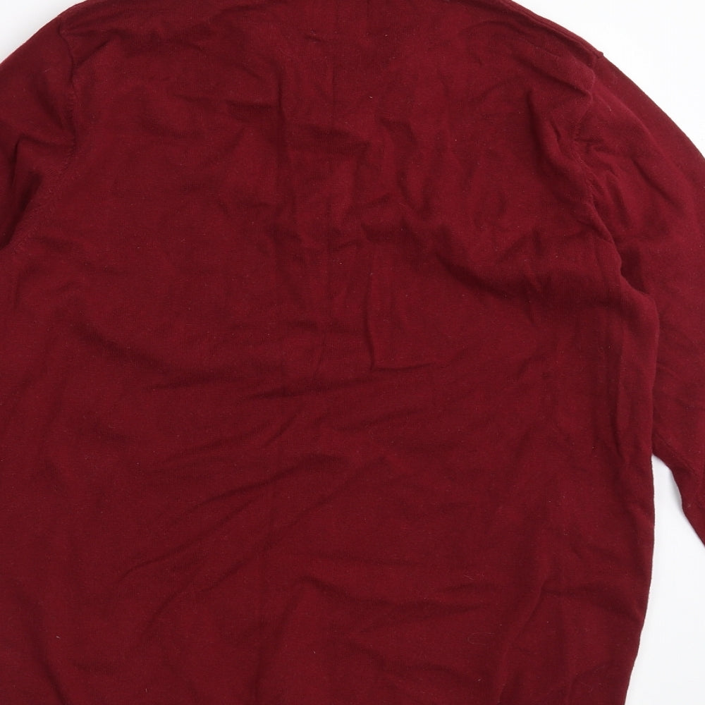 Mens UK Size M Burton Red Pullover Jumper