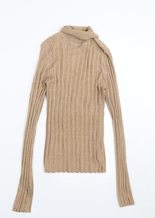 Womens UK Size 12 ASOS Beige Pullover Jumper