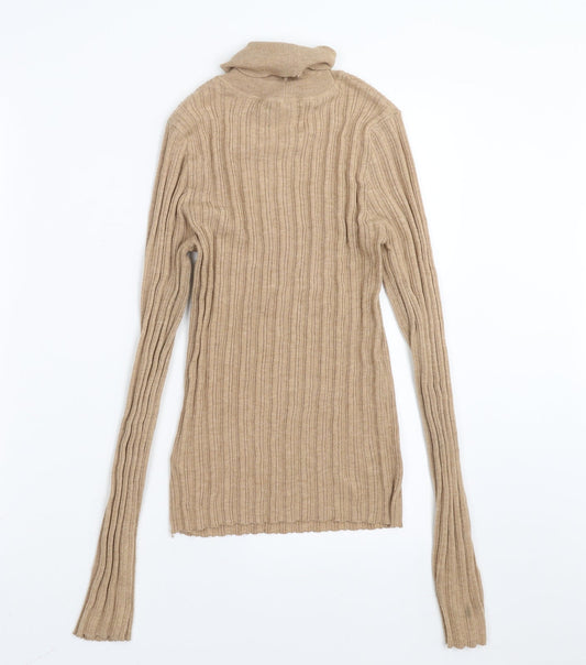 ASOS Womens Beige Striped Pullover Jumper Size 12