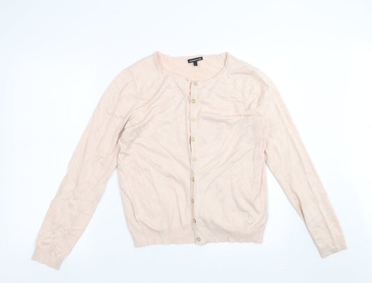 Womens UK Size L Warehouse Pink Cardigan Jumper