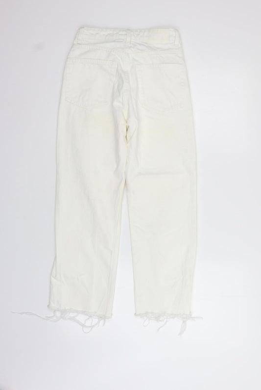 Weekday Womens White Trousers Size S L28 in - washable marks