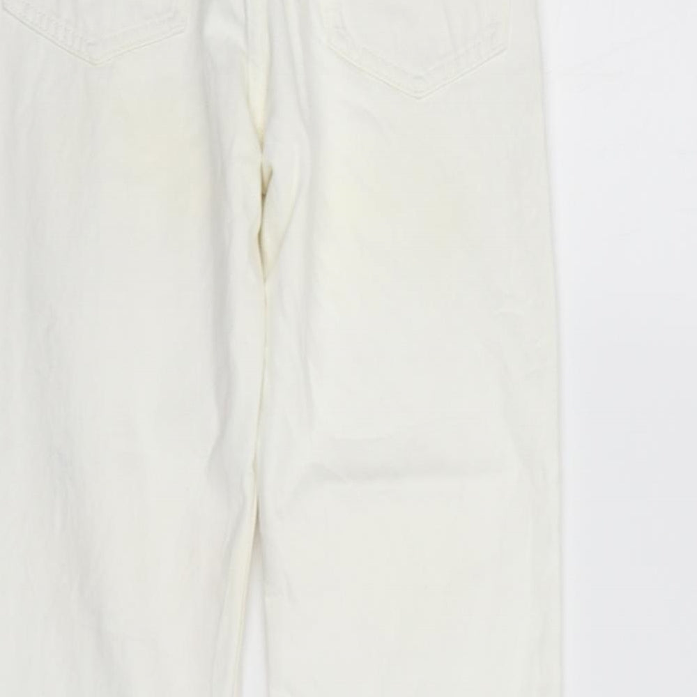 Weekday Womens White Trousers Size S L28 in - washable marks