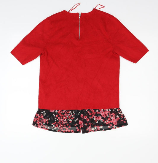 George Womens Red Pullover Jumper Size 12