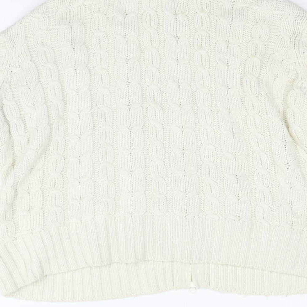 George Womens White Jacket Coat Size 20 - washable marks