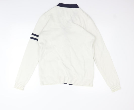 Womens UK Size M H&M Beige Cardigan Jumper