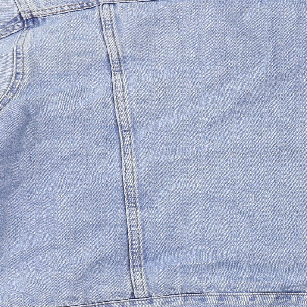 Womens UK Size 8 Moto Blue Jacket