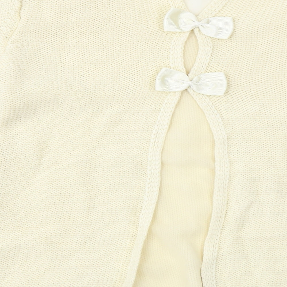 Womens UK Size M New Look Beige Pullover Jumper