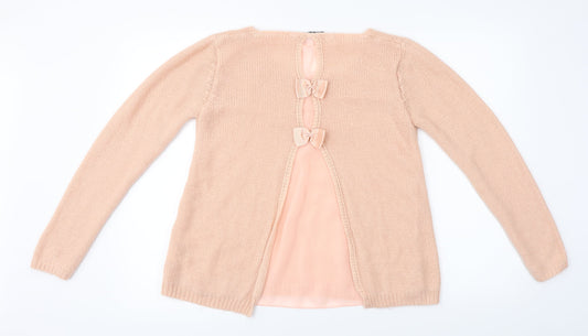 Womens UK Size M New Look Pink Pullover Jumper