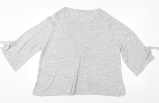 TU Womens Grey Pullover Jumper Size 16