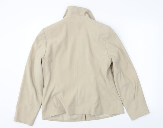 BM Womens Beige Jacket Coat Size 14