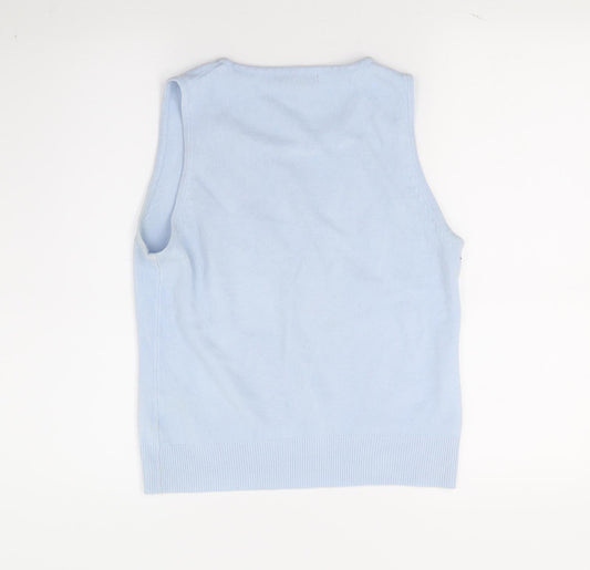 Womens UK Size M Debbie Morgan Blue Pullover Jumper