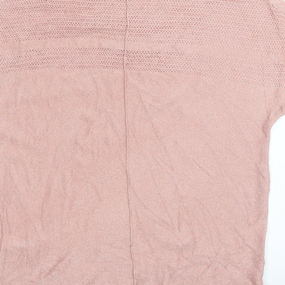 Womens UK Size XS NEXT Pink Basic T-Shirt