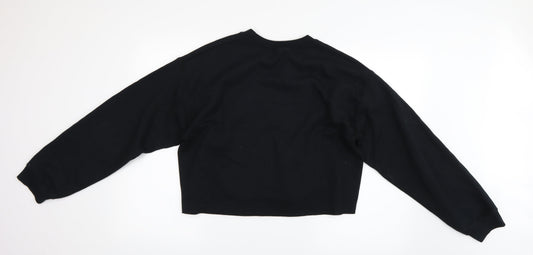 Womens UK Size M Topshop Black Pullover Jumper