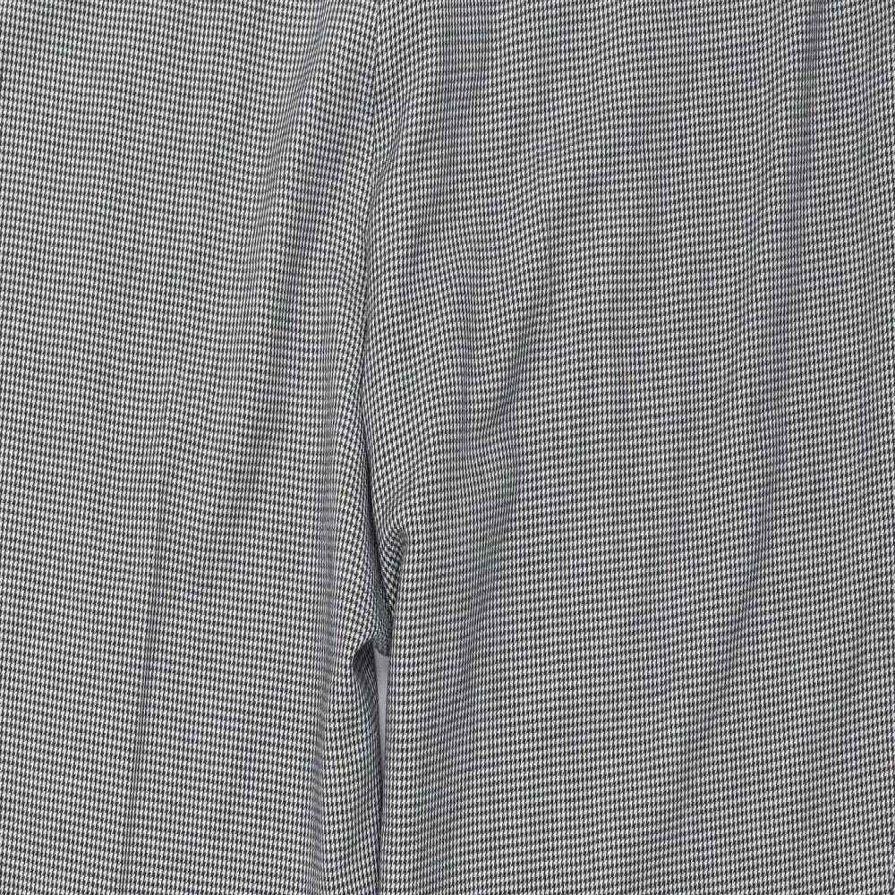 Classics Womens White Houndstooth Sweatpants Trousers Size 20 L26 in