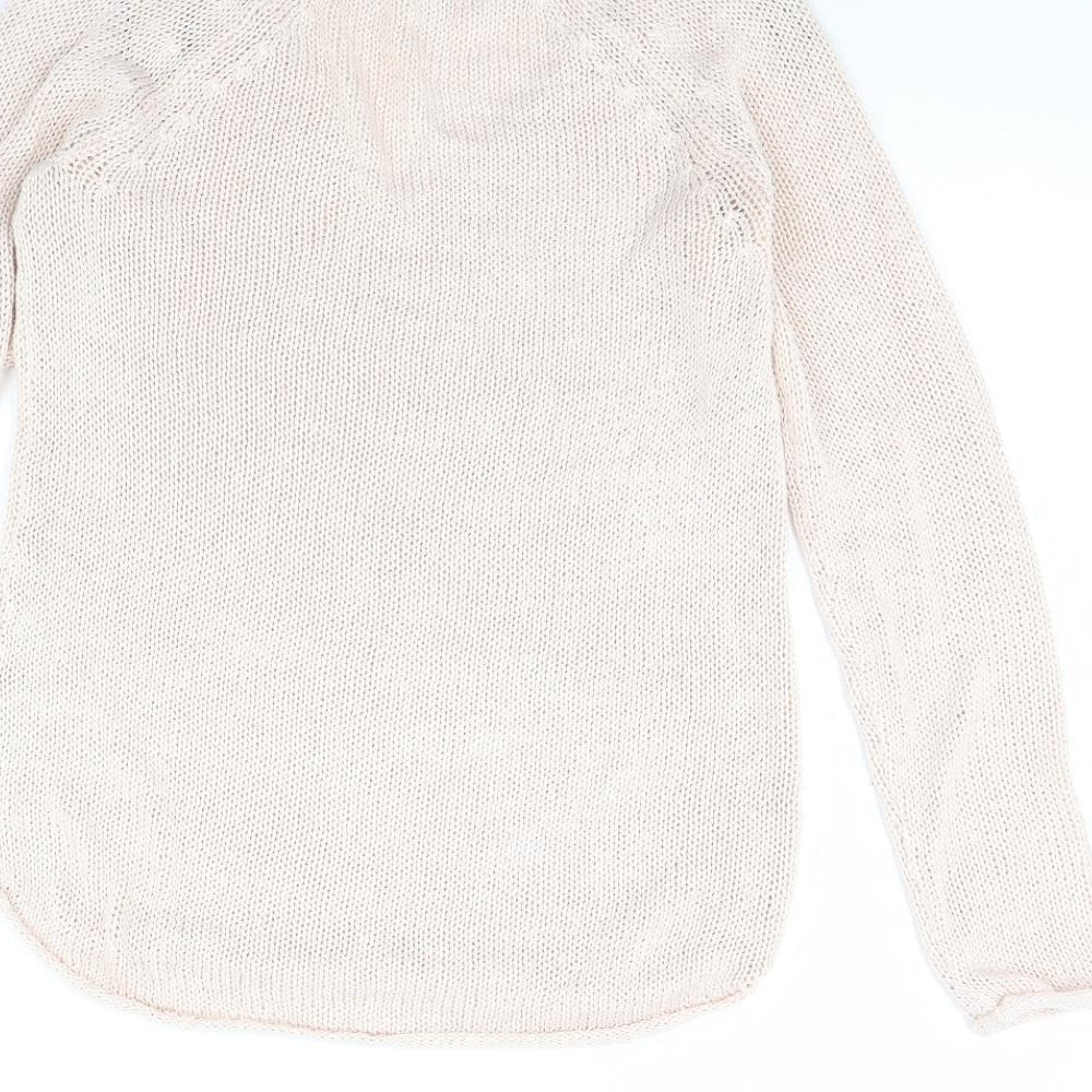 Womens UK Size XS H&M Pink Pullover Jumper
