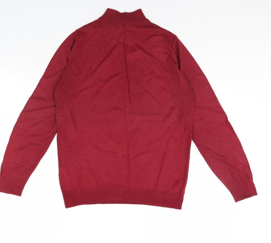 Womens UK Size 10 M&S Red Pullover Jumper