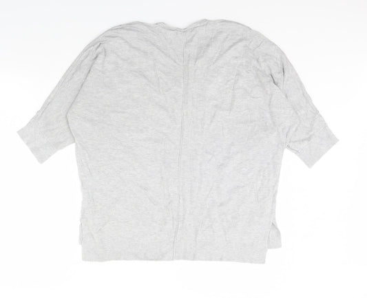 F&F Womens Grey Pullover Jumper Size 16