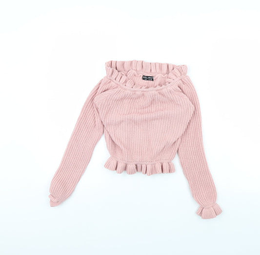 Womens UK Size 8 Select Pink Pullover Jumper