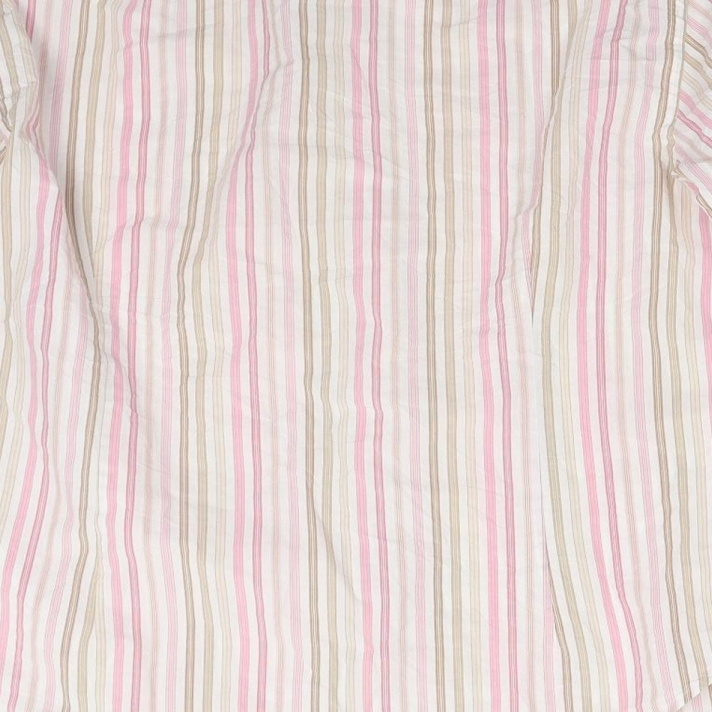 Mens UK Size M NEXT Pink Button-Up Long Sleeve Casual Shirt