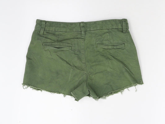 Gap Womens Green  Denim Hot Pants Shorts Size 10