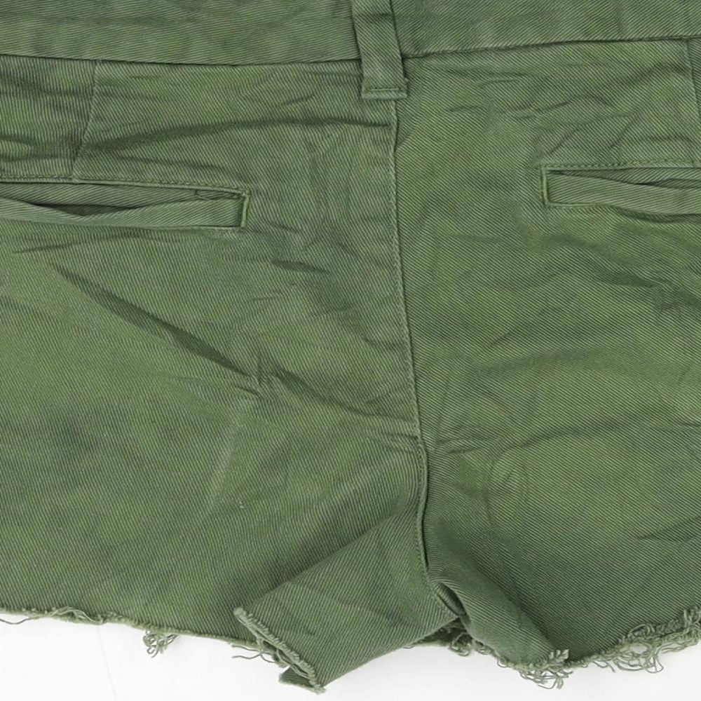 Gap Womens Green Denim Hot Pants Shorts Size 10