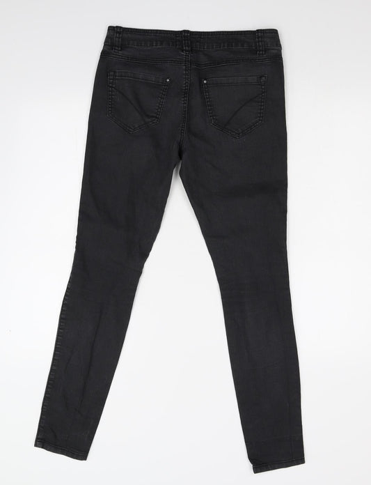 New Look Womens Black Denim Skinny Jeans Size 10 L28 in