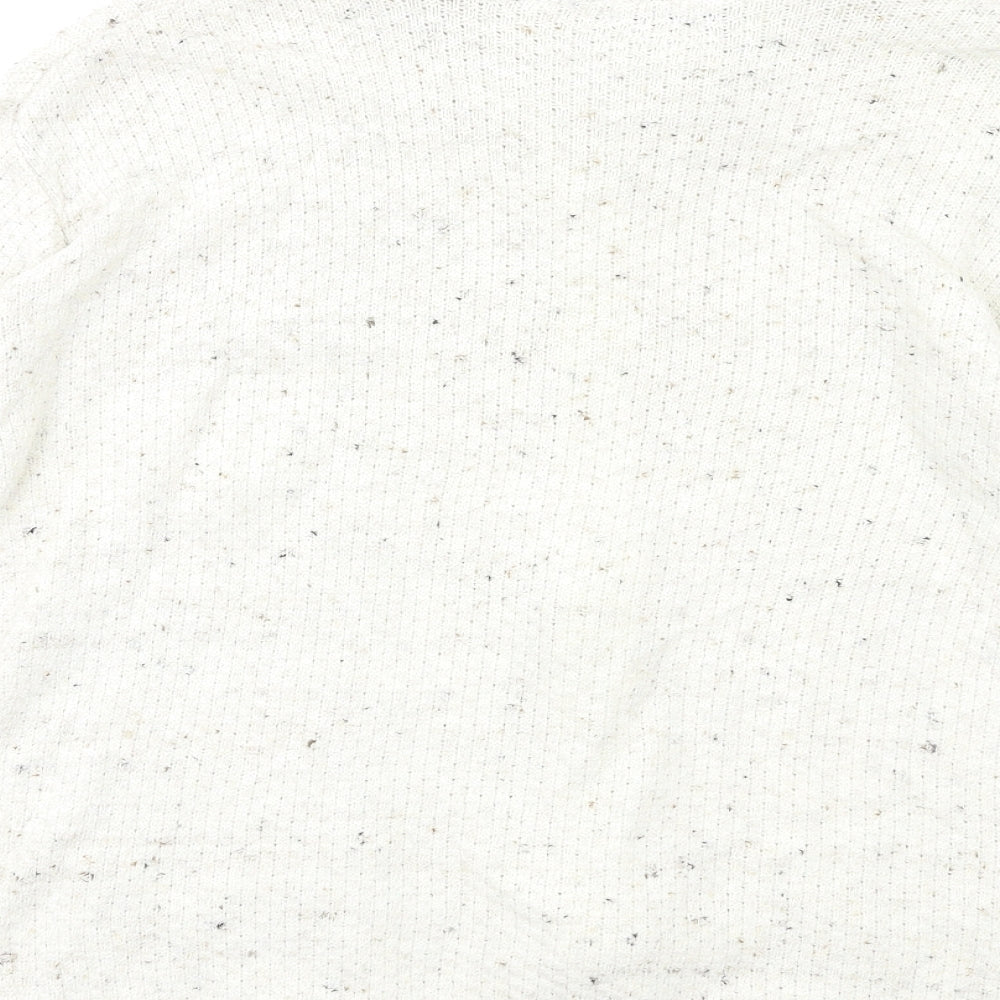 Blush Womens Ivory Cardigan Jumper Size L