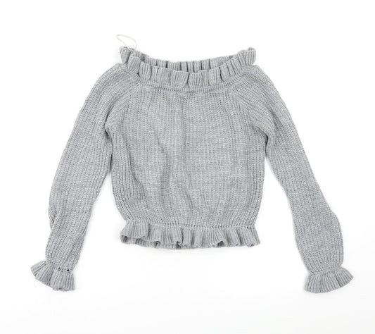 Womens UK Size 8 Select Grey Pullover Jumper