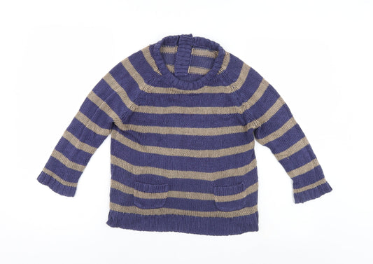 Womens UK Size 10 Preworn Multicoloured Pullover Jumper