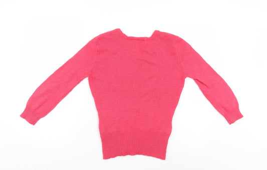 Womens UK Size 12 Miss Selfridge Pink Pullover Jumper