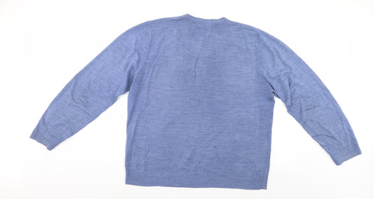 Blue Harbour Mens Blue Pullover Jumper Size L