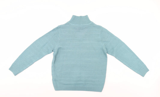 Womens UK Size 14 Isle Blue Pullover Jumper