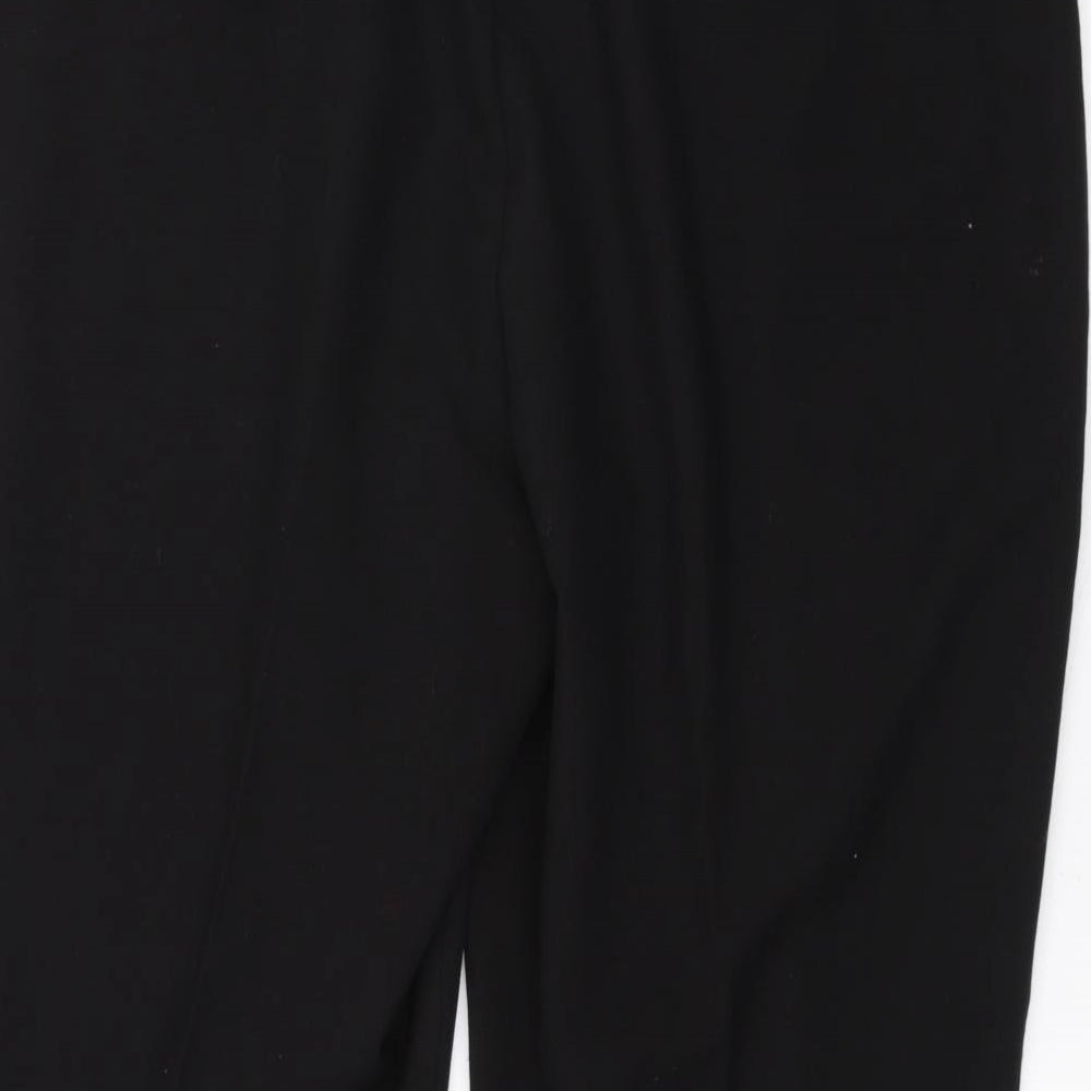Womens UK Size 18 Vida Vi Regular Fit Black Trousers
