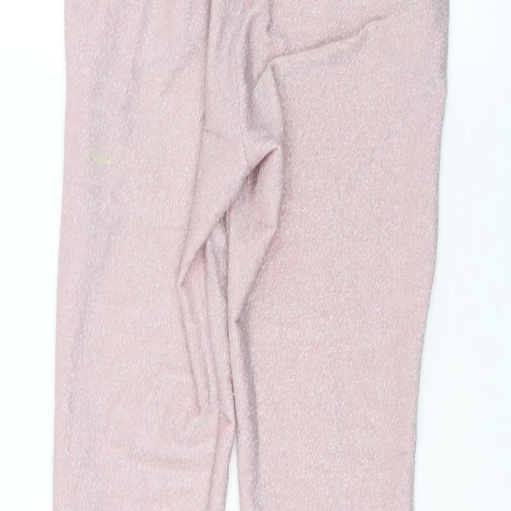 Womens UK Size L Preworn Regular Fit Pink Trousers