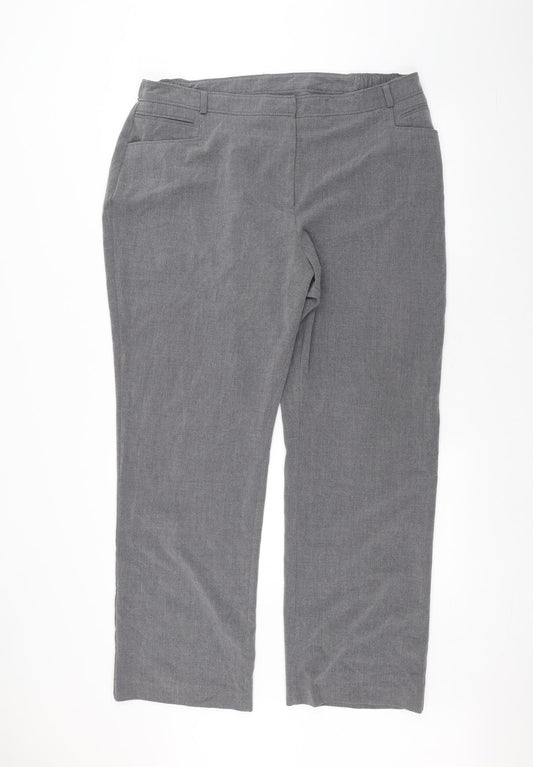 Womens UK Size 20 Capsule Regular Fit Grey Trousers