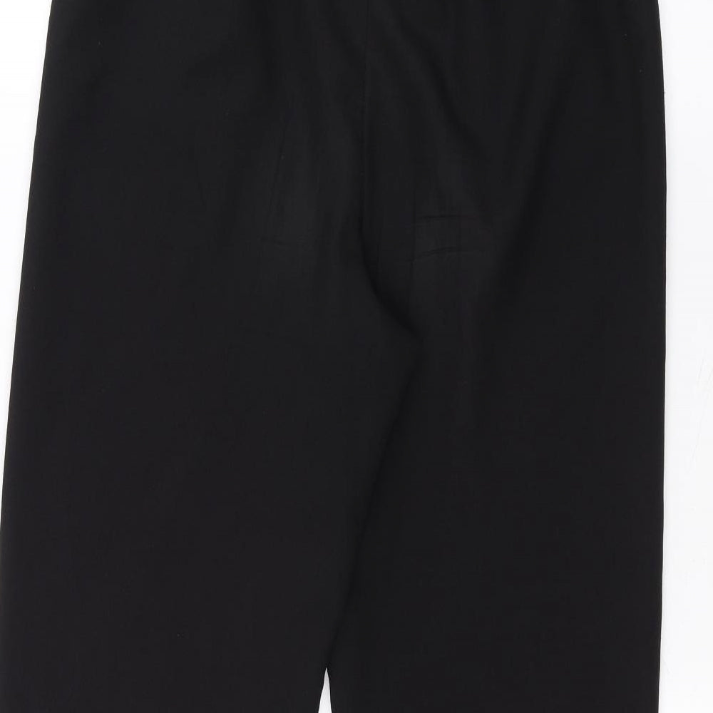 Womens UK Size 12 BM Regular Fit Black Trousers