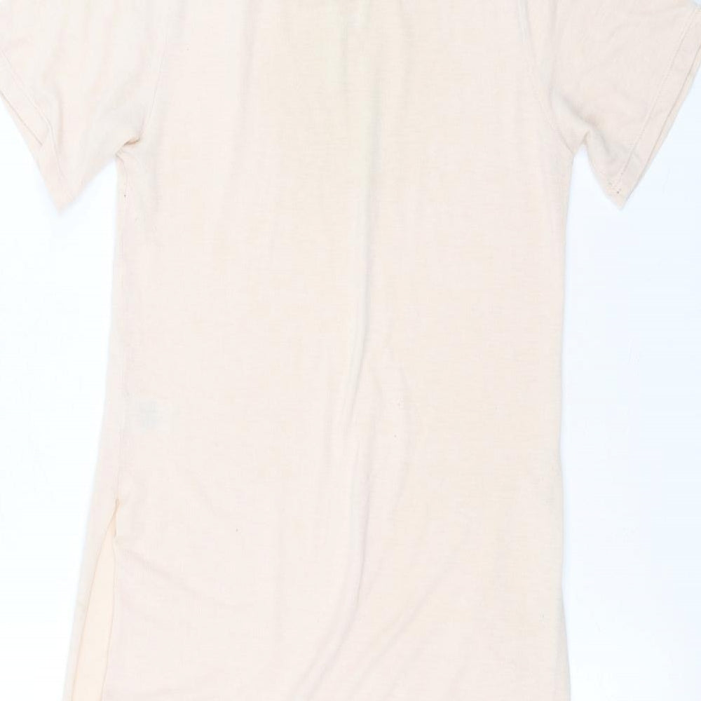 Womens UK Size 8 Select Pink Basic T-Shirt