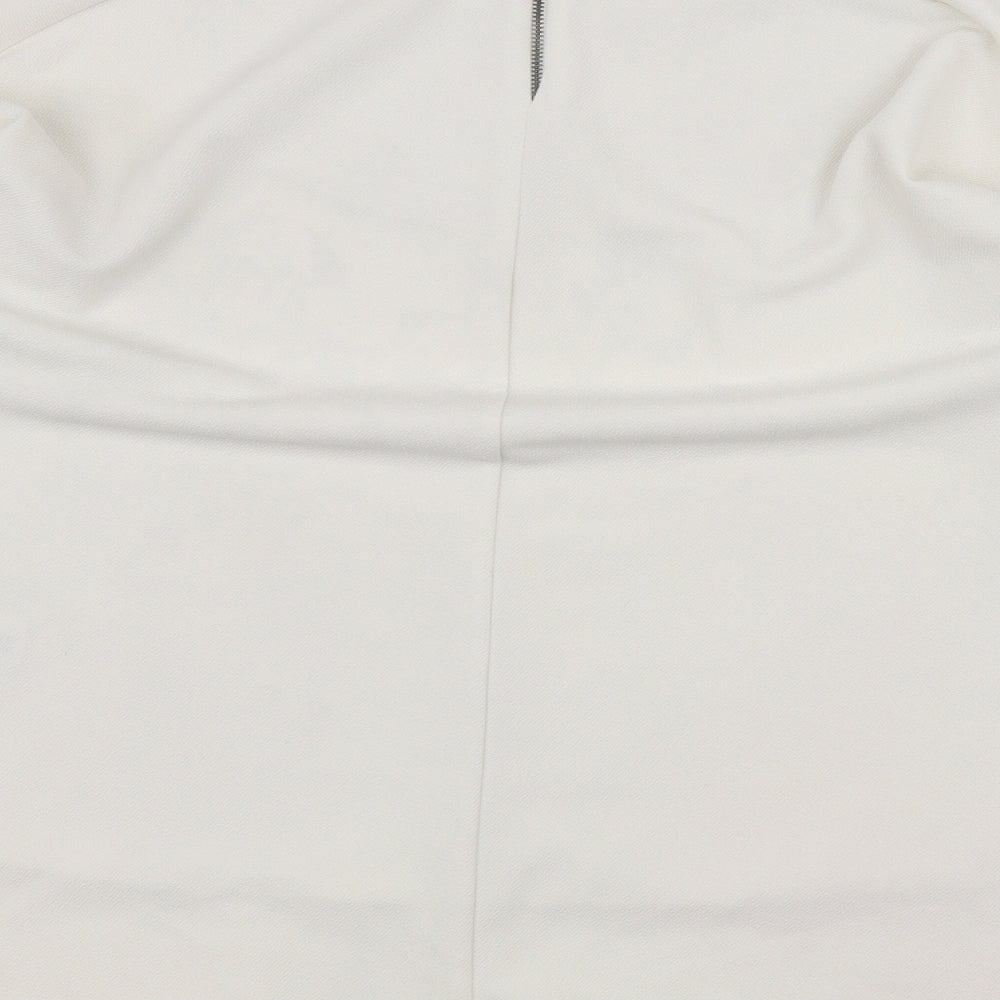 Womens UK Size 12 NEXT White Pullover Jumper