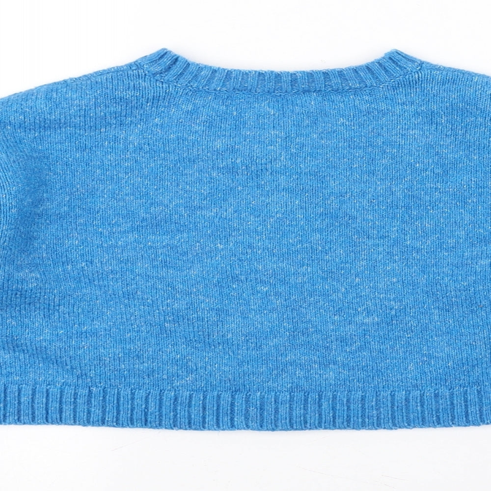 miss e-vie Girls Blue Pullover Jumper Size 7-8 Years