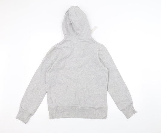 Womens UK Size M Brave Soul Grey Pullover Hoodie