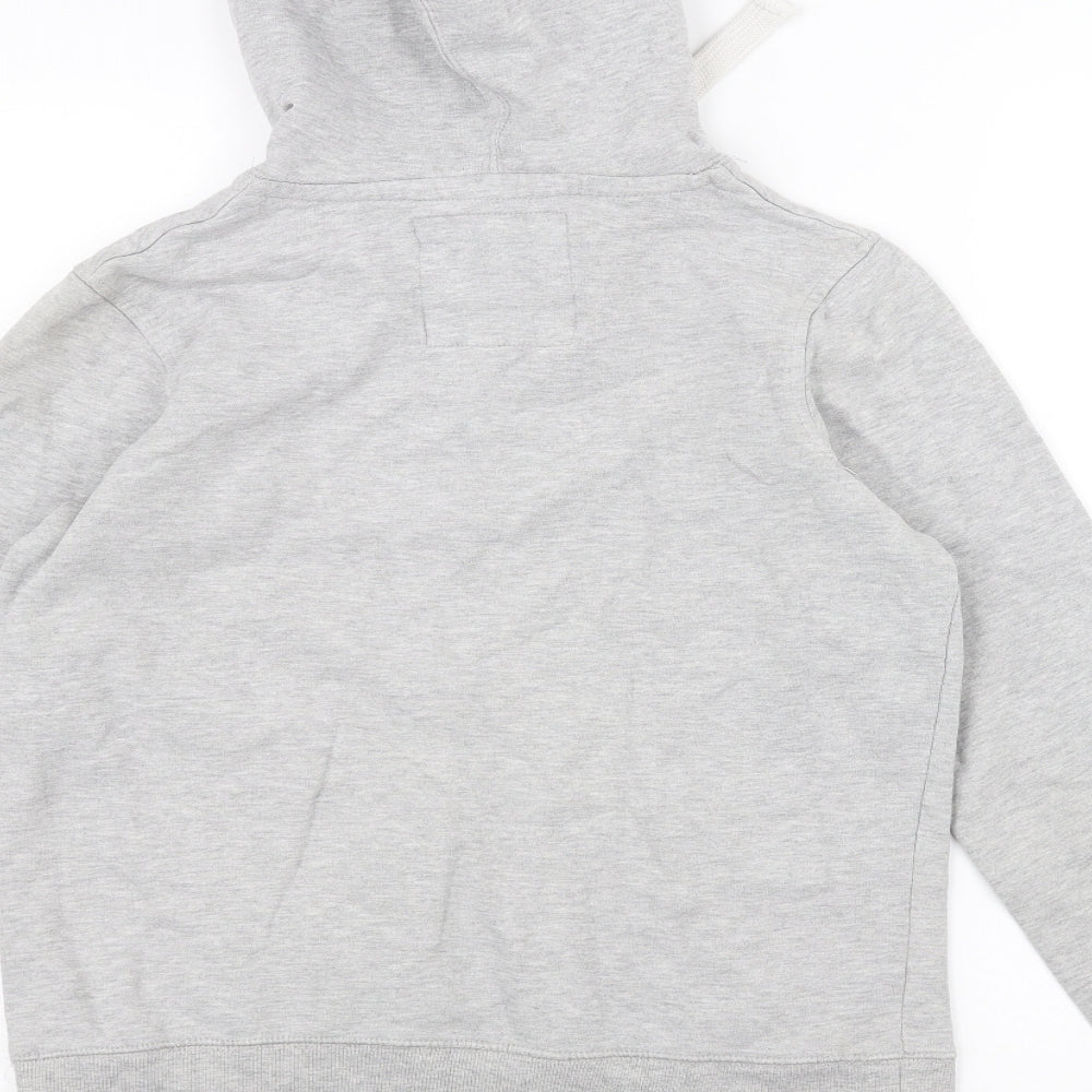 Womens UK Size M Brave Soul Grey Pullover Hoodie