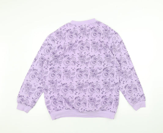 Damart Womens Purple Pullover Jumper Size 14