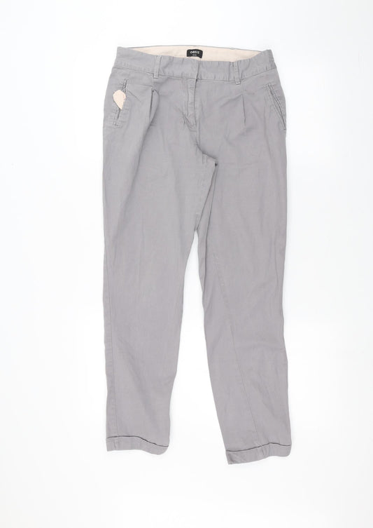 Oasis Womens Grey Straight Jeans Size 10 L25 in