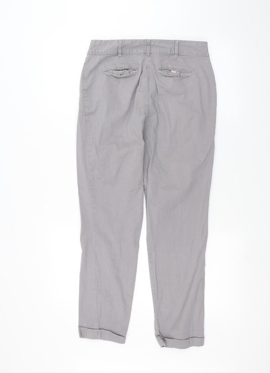 Oasis Womens Grey Straight Jeans Size 10 L25 in