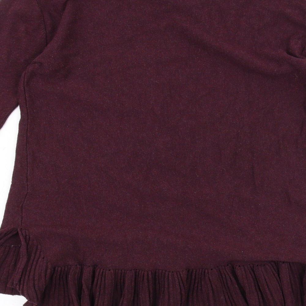 Womens UK Size M Max Studio Red Basic T-Shirt