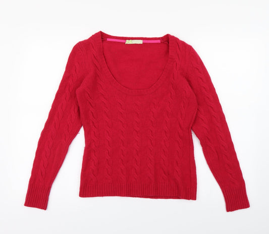 Womens UK Size 14 Preworn Pink Pullover Jumper